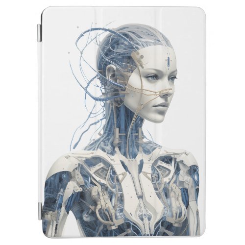 Modern Sci_fi cyborg girl iPad Air Cover