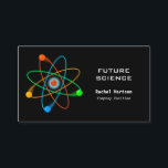 Modern Science Atomic Structure Business Card<br><div class="desc">A science-themed modern professional personalised business card featuring an atomic structure graphic. An elegant and professional design that projects a confident,  professional image. Designed by Thisisnotme©</div>