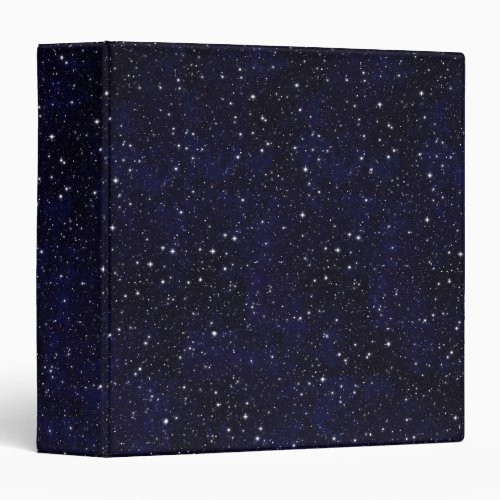 Modern Science Deep Space Stars Universe Black 3 Ring Binder