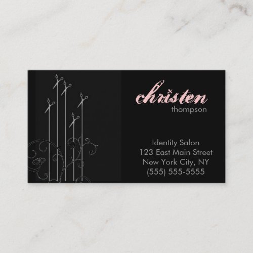modern scissors business card templates