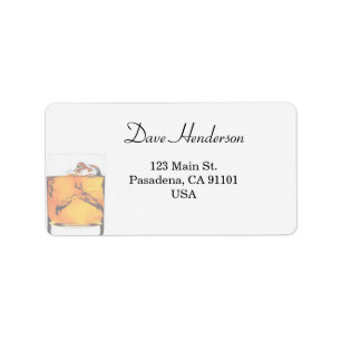 Modern Scotch Glass Label