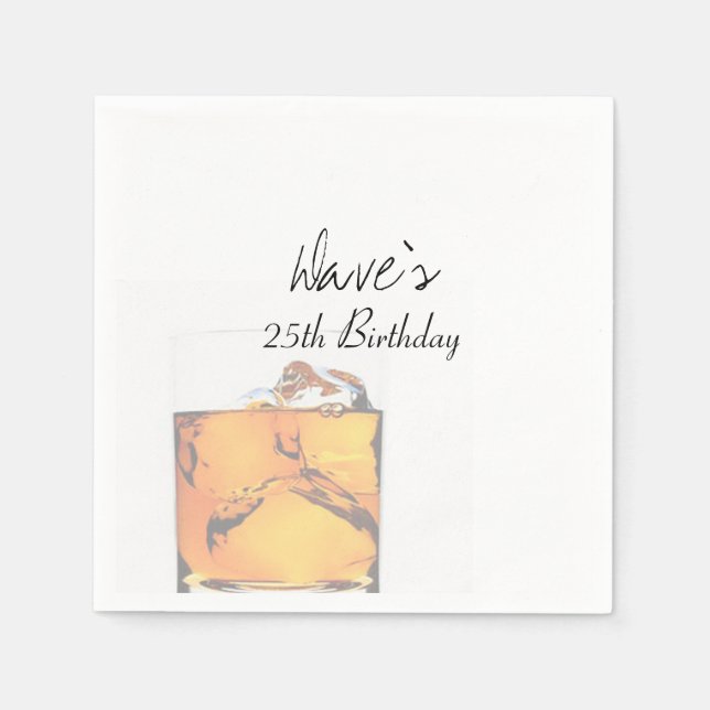 Modern Scotch Glass Napkins (Front)