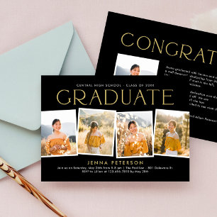 Modern Scrapbook Graduation Party Invitation