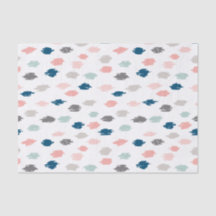 Modern Scribbles Tissue Paper (Pink Blue)