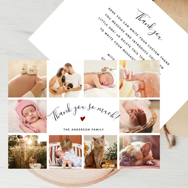 Modern Script 10 Recién nacido de Collage de fotos (Creator Uploaded)