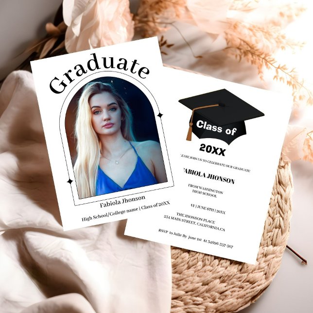 Modern script 2023 girl  graduation announcement (Creator Uploaded)