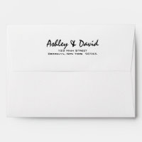 Modern Script 5x7 Invitation Envelope