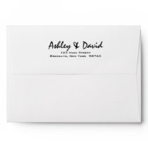 Modern Script 5x7 Invitation Envelope Modern Script 5x7 Invitation Envelope