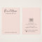 Modern script add logo pink earring display card