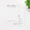 Modern script add logo white earring display card