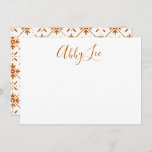Modern Script and Tile Stationery Thank You Card