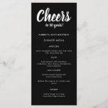 Modern Script Any Year 30th Birthday Party Menu<br><div class="desc">Modern Script Any Year 30th Birthday Party Menu</div>