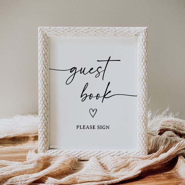 Modern Script Baby Shower Guest Book Sign (Creator Uploaded)