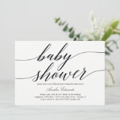 Modern Script Baby Shower Invitation | Zazzle
