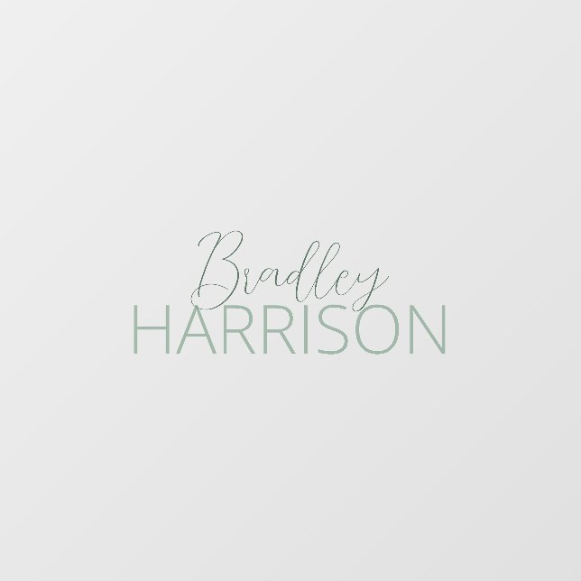 Modern Script Bedroom Nursery Wall Decal (Front)