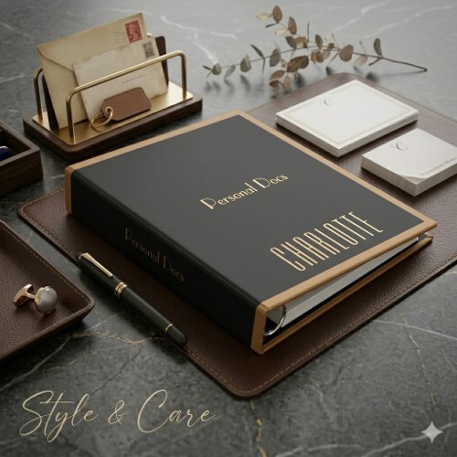 Modern Script Binder Custom Editable Cover Design