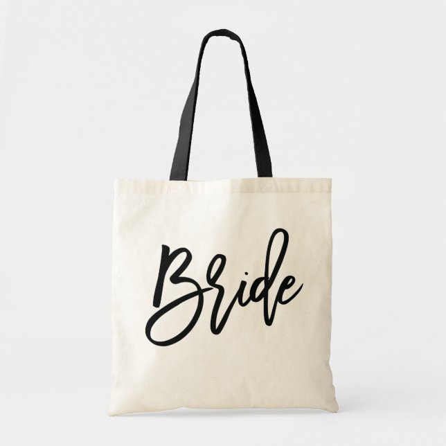 Modern Script Bride tote bag (Front)