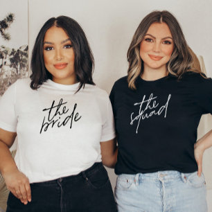 Modern Script Bridesmaid T-Shirt