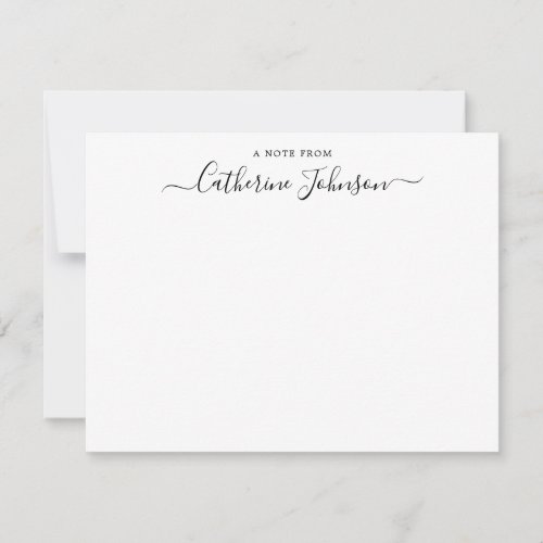Modern Script Calligraphy A Note From Black