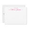 Modern Script Calligraphy A Note From Magenta Pink