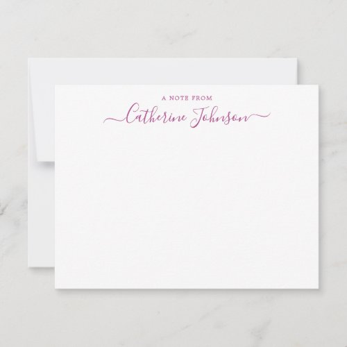 Modern Script Calligraphy A Note From Plum Purple