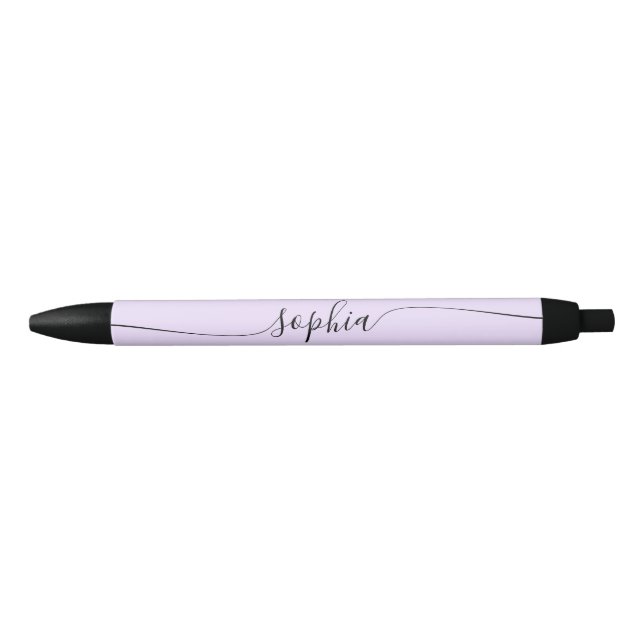 Modern Script Calligraphy Pastel Purple Pen (Front)