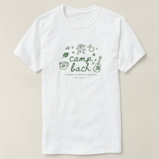 Modern Script Camp Bachelorette Party Custom T-Shirt