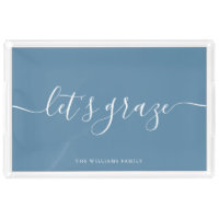 Modern Script Charcuterie Family Grazing Board