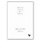 Modern Script Chicken Menu Option Place Cards