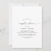 Modern Script Couples Shower Invitation (Front)