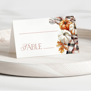 Modern Script Cozy Fall Place Cards Name Cards