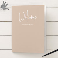Modern Script Custom Color Minimalist Welcome
