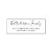 Modern Script | Cute Calligraphy Return Address