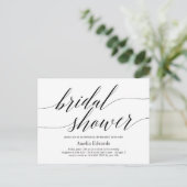 Modern Script EDITABLE COLOR Bridal Shower Invite (Standing Front)