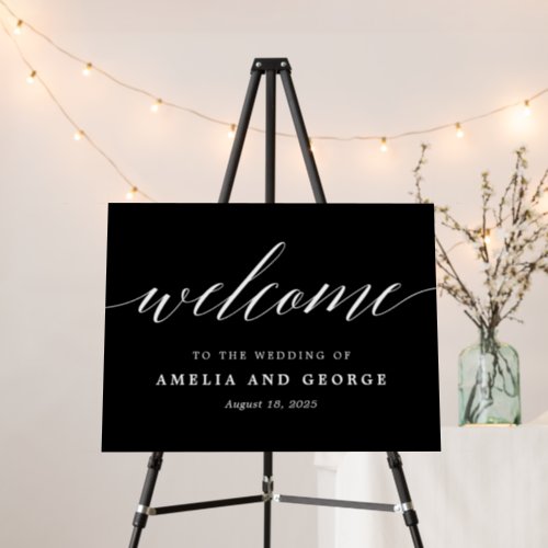 Modern Script EDITABLE COLOR Welcome Sign