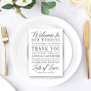 Modern Script EDITABLE COLOR Welcome Thank You Card