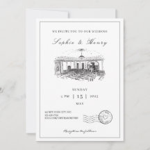 Modern Script Elegant QR Code Wedding