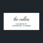 Modern Script Family Name Self-inking Stamp<br><div class="desc">Modenr script ideal for holiday and wedding return address.</div>
