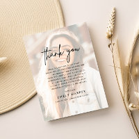 Modern Script Faux Vellum Overlay Photo Graduation