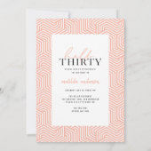 Modern script & geometric 30th birthday multiphoto (Back)
