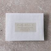 Modern Wedding Return Address Labels, Guest Address Labels, RSVP Invitation