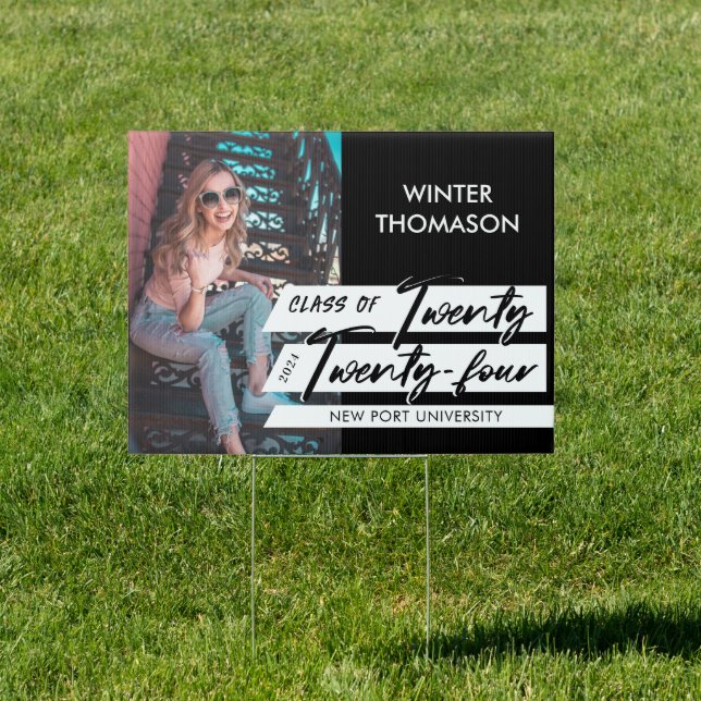 Modern Script Graduate Twenty Twenty Two Photo Sign (Insitu)