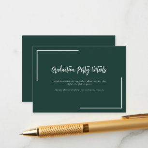 Modern Script Graduation 2026 Grad Party Enclosure Card