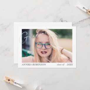 Modern Script graduation announcement