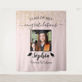 Modern Script Graduation Backdrop | Graduate Photo