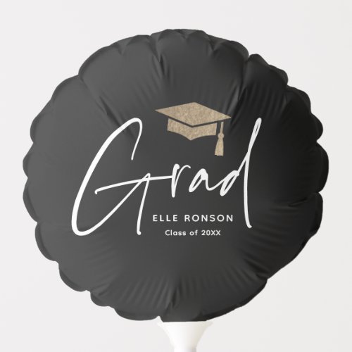 Modern Script Graduation  Balloon