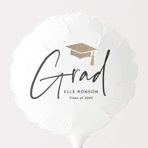 Modern Script Graduation  Balloon