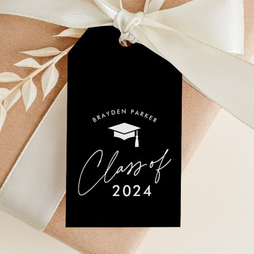 Modern Script Graduation Class Favor Gift Tags