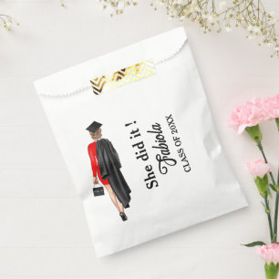 Modern Script Graduation Girl Party favor  Bag