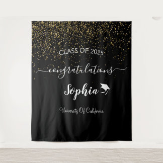 Modern Script Graduation Party Backdrop | Graduate